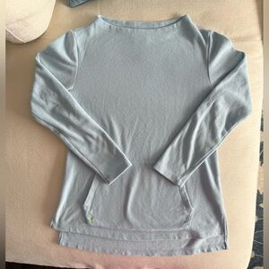 Dudley Stephens Light Blue Highland High Low Fleece